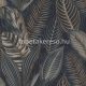 Rasch African Queen vlies, vinyl anyagú kék, barna színű leveles modern, natural tapéta
