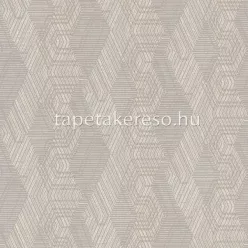   Rasch African Queen vlies, vinyl anyagú szürke, fehér, barna színű geometriai, kötött modern, natural tapéta