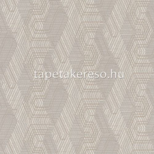 Rasch African Queen vlies, vinyl anyagú szürke, fehér, barna színű geometriai, kötött modern, natural tapéta