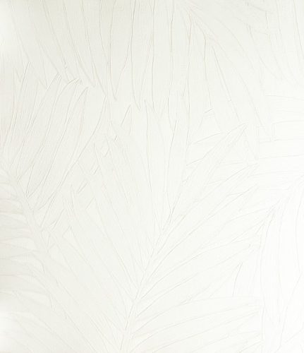 Arte Monsoon papír, vinyl anyagú fehér színű leveles modern tapéta