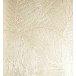   Arte Monsoon papír, vinyl anyagú beige, gyöngyház színű leveles modern tapéta