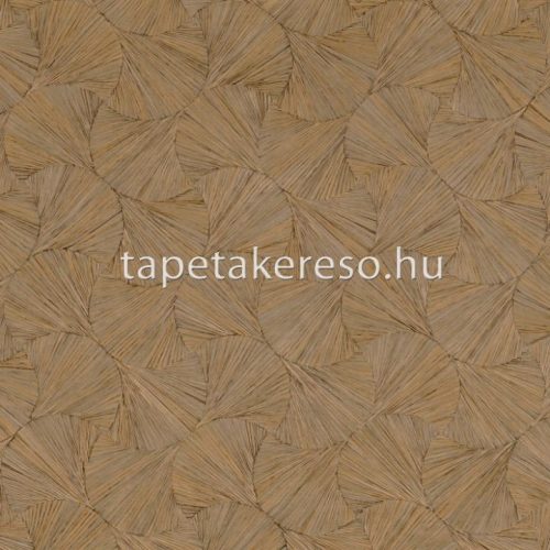 Casamance Select 8 vinyl, vlies anyagú barna, szürke színű leveles, geometriai modern tapéta
