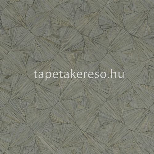 Casamance Select 8 vinyl, vlies anyagú zöld, barna színű leveles, geometriai modern tapéta