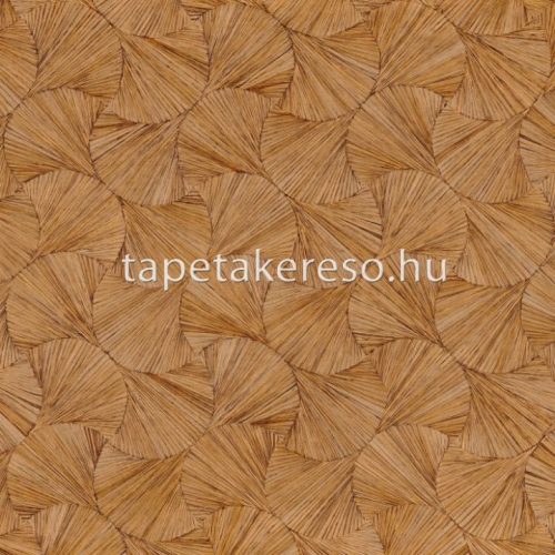 Casamance Select 8 vinyl, vlies anyagú barna színű leveles, geometriai modern tapéta
