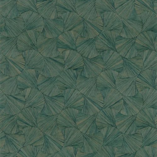 Casamance Nature Précieuse vlies, vinyl anyagú zöld színű geometriai, vonalas modern, natural tapéta