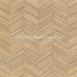   Casamance Végétal vlies, vinyl anyagú homok színű chevron, bambusz natural tapéta