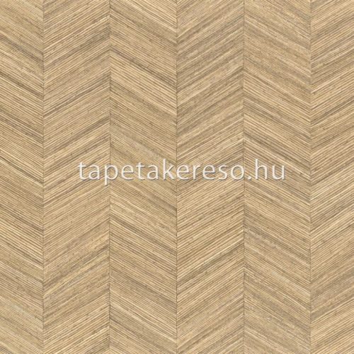 Casamance Végétal vlies, vinyl anyagú homok színű chevron, bambusz natural tapéta