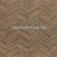 Casamance Végétal vlies, vinyl anyagú barna színű chevron, bambusz natural tapéta