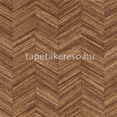 Casamance Végétal vlies, vinyl anyagú barna színű bambusz, chevron natural tapéta