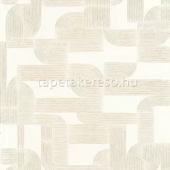   Casamance Select 8 vlies anyagú fehér, arany színű geometriai modern tapéta