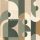 Casamance Mouvements vlies, vinyl anyagú beige, barna, zöld, keki színű geometriai modern tapéta
