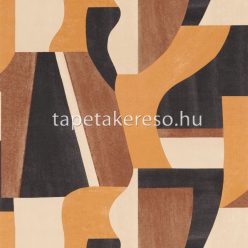   Casamance Mouvements vlies, vinyl anyagú beige, barna, szürke színű geometriai modern tapéta