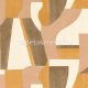 Casamance Mouvements vlies, vinyl anyagú barna, beige, rozsdabarna színű geometriai modern tapéta