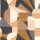 Casamance Mouvements vlies, vinyl anyagú beige, barna, szürke színű geometriai modern tapéta