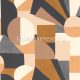 Casamance Mouvements vlies, vinyl anyagú beige, barna, szürke színű geometriai modern tapéta