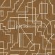Casamance Mouvements vlies, vinyl anyagú barna, beige színű geometriai modern tapéta