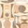 Casamance Mouvements vlies, vinyl anyagú beige, barna színű geometriai modern tapéta