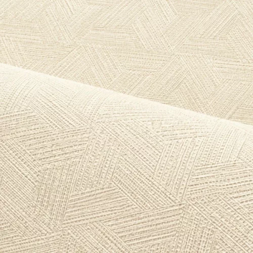 Casamance Nature Précieuse vlies, vinyl anyagú beige színű struktúrált, geometriai modern, natural tapéta