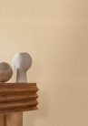 Casamance Nature Précieuse vlies, vinyl anyagú okker színű struktúrált, geometriai modern, natural tapéta
