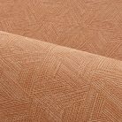 Casamance Nature Précieuse vlies, vinyl anyagú rozsdabarna színű struktúrált, geometriai modern, natural tapéta