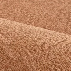   Casamance Nature Précieuse vlies, vinyl anyagú rozsdabarna színű struktúrált, geometriai modern, natural tapéta