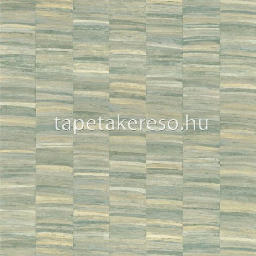 Casamance Nature Précieuse vlies, vinyl anyagú zöld, sárga színű csíkos, vonalas, struktúrált modern, natural tapéta