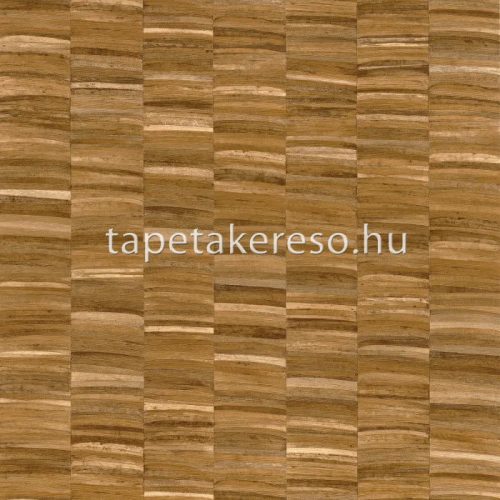 Casamance Nature Précieuse vlies, vinyl anyagú barna, sárga színű csíkos, vonalas, struktúrált modern, natural tapéta