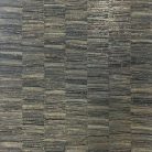 Casamance Nature Précieuse vlies, vinyl anyagú barna, arany színű csíkos, vonalas, struktúrált modern, natural tapéta