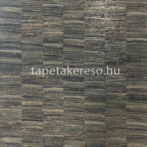 Casamance Nature Précieuse vlies, vinyl anyagú barna, arany színű csíkos, vonalas, struktúrált modern, natural tapéta