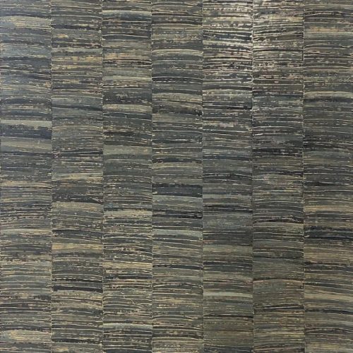 Casamance Nature Précieuse vlies, vinyl anyagú barna, arany színű csíkos, vonalas, struktúrált modern, natural tapéta