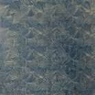 Casamance Nature Précieuse vlies, vinyl anyagú kék, arany színű geometriai, vonalas modern, natural tapéta