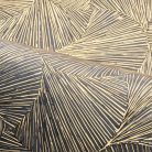 Casamance Nature Précieuse vlies, vinyl anyagú kék, arany színű geometriai, vonalas modern, natural tapéta