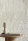 Casamance Nature Précieuse vlies, vinyl anyagú krém, arany színű leveles modern, natural tapéta