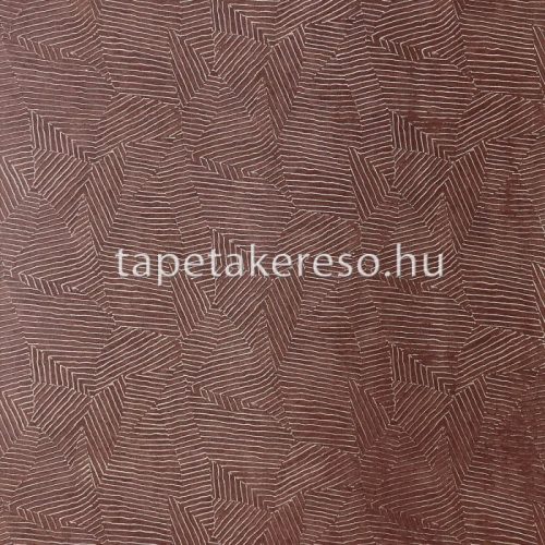 Casamance Nature Précieuse vlies, vinyl anyagú bordó, fémes színű absztrakt, vonalas, geometriai modern, natural tapéta