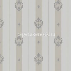   Adawall Seven vlies, vinyl anyagú szürke, ezüst színű csíkos, barokk klasszikus tapéta