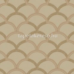   Adawall Seven vlies, vinyl anyagú barna, arany, csillámos színű geometriai klasszikus tapéta
