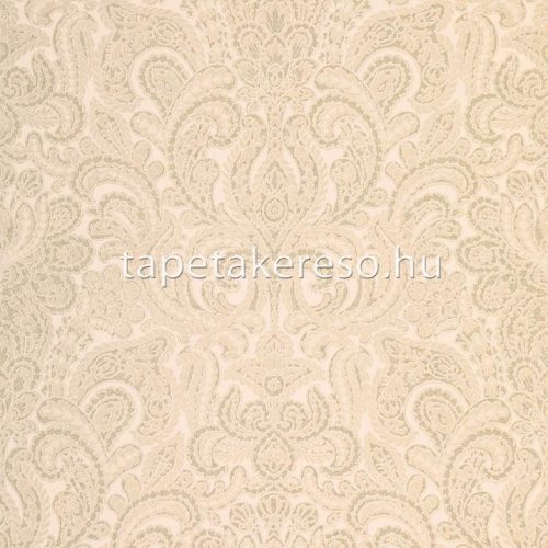 Hohenberger Adonea üveggyöngy, vlies anyagú beige, barna, csillámos színű koptatott, barokk modern tapéta