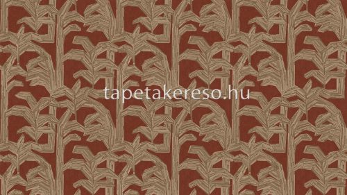 Arte Lanai papír, vinyl anyagú terrakotta, barna színű leveles modern, natural tapéta