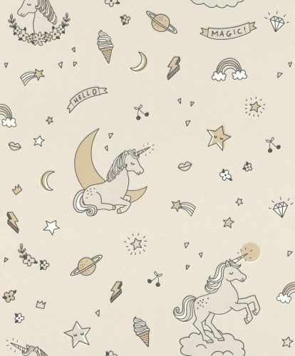 Rasch, habos, vlies, unicornis, gyerek,  szürke, barna, gyöngyház színű, világos 
