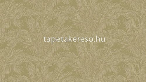 Arte Lanai papír, vinyl anyagú zöld, beige színű textilhatású, leveles modern, natural tapéta