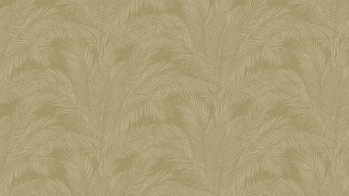 Arte Lanai papír, vinyl anyagú zöld, beige színű textilhatású, leveles modern, natural tapéta