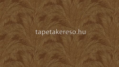 Arte Lanai papír, vinyl anyagú barna színű textilhatású, leveles modern, natural tapéta