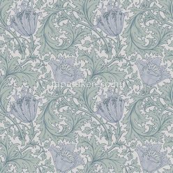   Midbec Hidden Treasures vlies anyagú fehér, kék, türkiz színű virágos, leveles romantikus tapéta