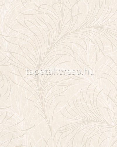 Novamur Felicita vlies, vinyl anyagú beige, fehér színű tollas modern tapéta