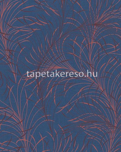Novamur Felicita vlies, vinyl anyagú kék, piros, bordó színű tollas modern tapéta