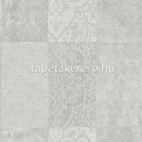 Novamur Ivy vinyl, vlies anyagú szürke színű kockás, csempe, patchwork modern tapéta