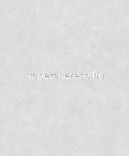 Novamur Jackie habos, vlies anyagú törtfehér, gyöngyház színű feliratos, betonhatású modern tapéta