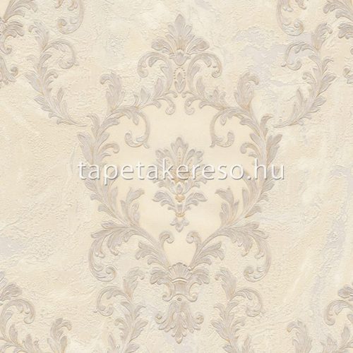 Emiliana Parati Carrara Best vlies, vinyl anyagú beige, csillámos színű márványos, barokk modern tapéta
