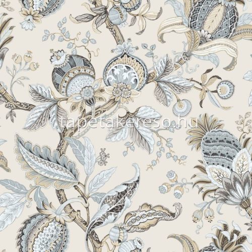 Parato Blooming Garden 10 vlies, vinyl anyagú beige, barna, fehér, szürke színű etno, virágos romantikus tapéta