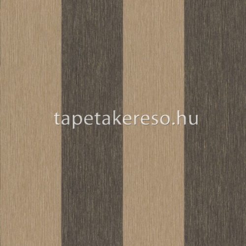 Rasch Perfecto VI vlies, vinyl anyagú barna, fekete színű csíkos modern tapéta
